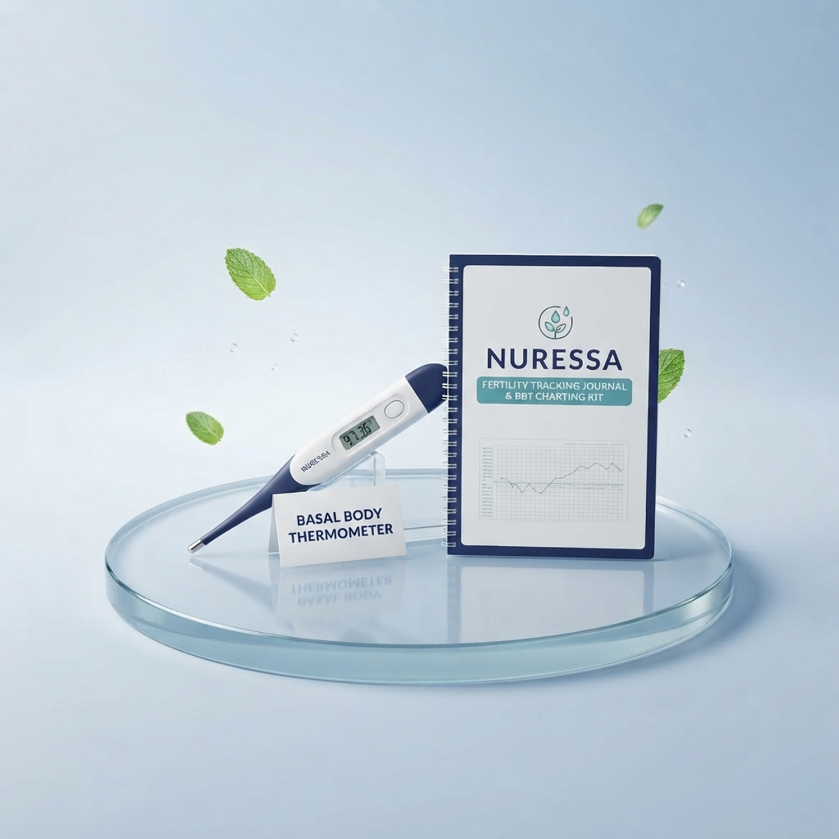 1 Basal Body Thermometer + Fertility Tracking Journal